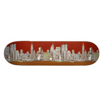 Sepia del rojo de New York City Patin