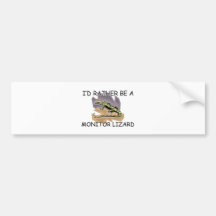 Sería bastante un lagarto de monitor pegatina de parachoque