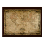 Serie antigua del mapa postales