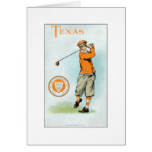 Serie de la universidad de Murad - 1910 - golfista Tarjeton