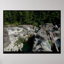 Serie del barranco de Santiam - tres piscinas Impresiones
