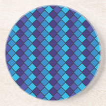 Serie del diamante---Práctico de costa azul 1 de m Posavasos Manualidades