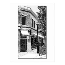 "Serie delantera colorida de la calle" (1/4) Postal