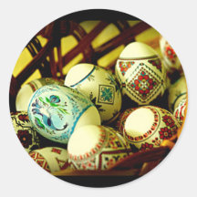 Serie feliz II de Pascua Etiqueta Redonda