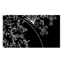 Serie floral - 01 tarjetas de visita
