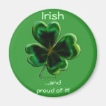 Serie irlandesa del trébol imán de nevera
