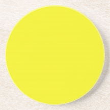 Serie sólida---Práctico de costa amarillo brillant Posavasos Manualidades