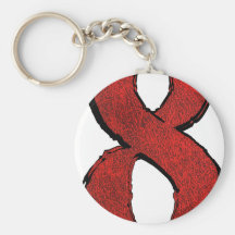 Series rojas del número del día de fiesta del terc llavero personalizado
