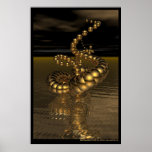 Serpentina del oro impresiones