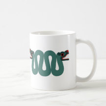 Serpiente azteca tazas