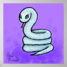 Serpiente azul impresiones