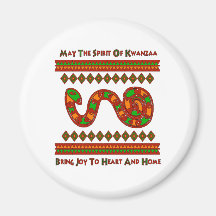 Serpiente de Kwanzaa Imán De Frigorífico