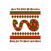 Serpiente de Kwanzaa Tarjetas Postales