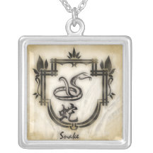Serpiente de los chinois del zodiaque de Pendentif Collares Personalizados