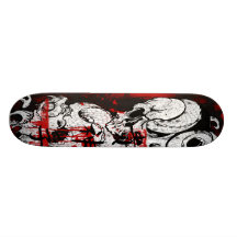 serpiente del cráneo patineta personalizada