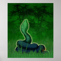 Serpiente en la hierba poster