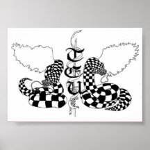 Serpientes y poster de la espada
