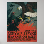 Servicio aéreo del ejército posters
