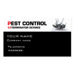 Servicio de control de parásito plantillas de tarjetas personales