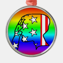Servicio del arco iris - ornamento ornamento de navidad