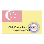 Servicio del ejército de Singapur, bandera de Sing Plantilla De Tarjeta De Negocio