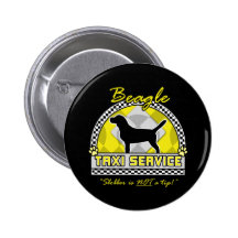 Servicio del taxi del beagle pins