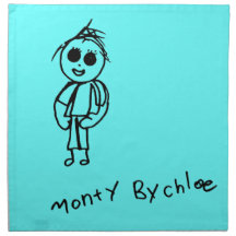 Servilleta de Monty del arte de los niños