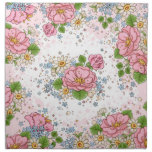 Servilleta del rosa de té fijada (rosa)