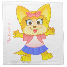 Servilletas personalizadas del dibujo animado de T