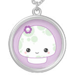 Seta de Kawaii con la flor Collar