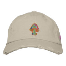 Seta rayada del Hippie Gorras Bordadas