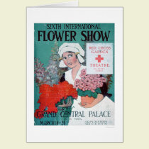 Sexta exhibición floral internacional (US00282) tarjetas