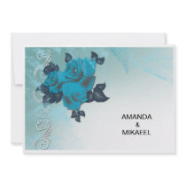 Shafire azul invitaciones