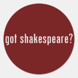 ¿shakespeare conseguido? pegatina redonda