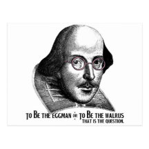 Shakespeare Lennon II Tarjeta Postal