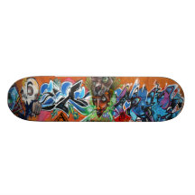 Shaman de Jaguar - arte de la pintada Sk8 Patin