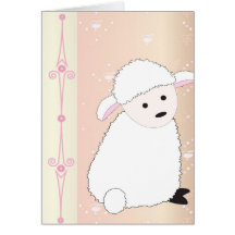 Sheepy en rosa felicitacion 