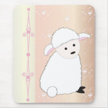 Sheepy en rosa tapete de raton
