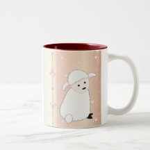Sheepy en rosa taza