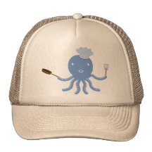 Shef del pulpo gorras de camionero
