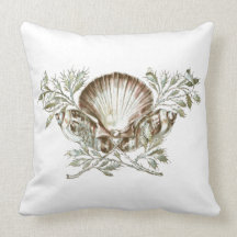 Shell blanco almohadas