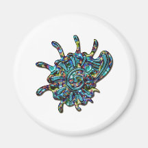 Shell Jeweled arco iris Iman
