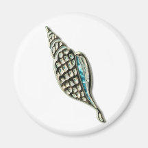 Shell Jewelled azul Iman De Nevera