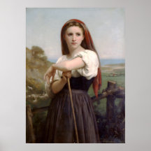 Shepherdess joven (1868) poster