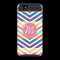 Sherbert raya el monograma del zigzag de Chevron funda skinit