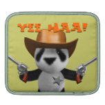 Sheriff lindo de la panda del bebé 3d funda para iPads