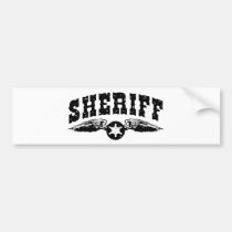 Sheriff pegatinas de parachoque