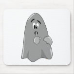 Shh fantasma Halloween secreto lindo del dibujo an Tapetes De Raton