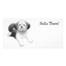 Shih Tzu Tarjeta Fotografica Personalizada