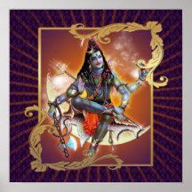 Shiva - resplandor de la puesta del sol - poster